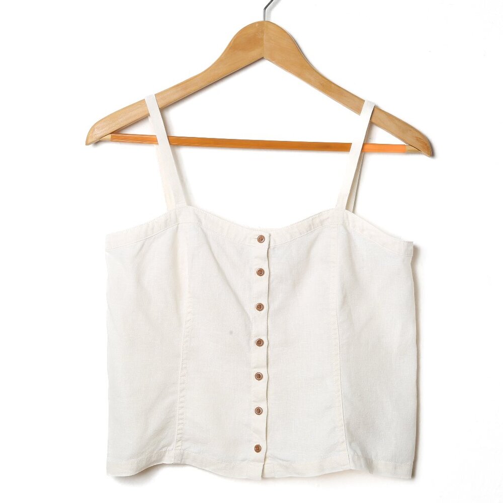 EVERLANE 100% Linen Button Down Top